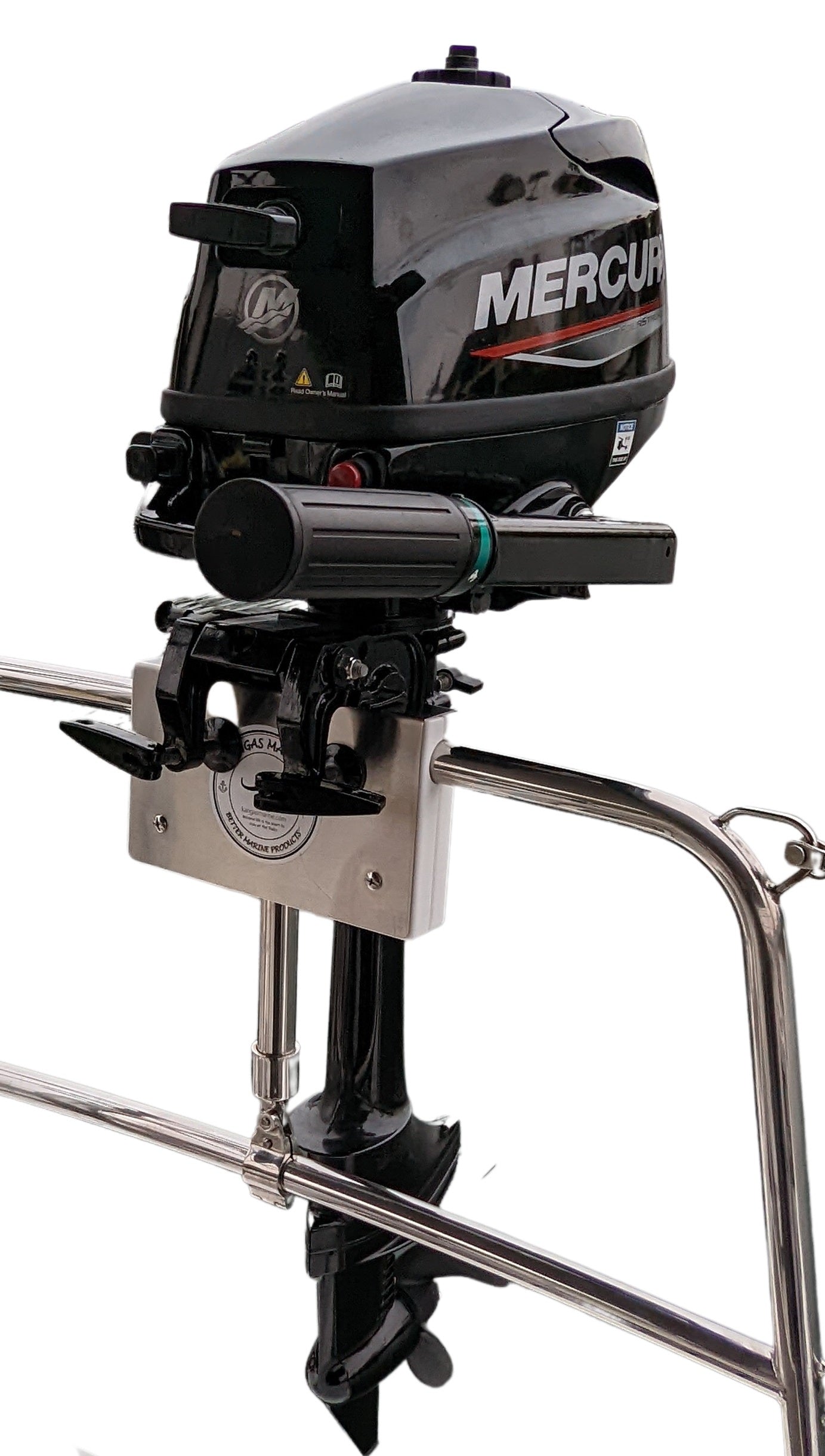 Marine outboard motor engine rail mounting bracket - Small – 1" rail – 1 inch rail