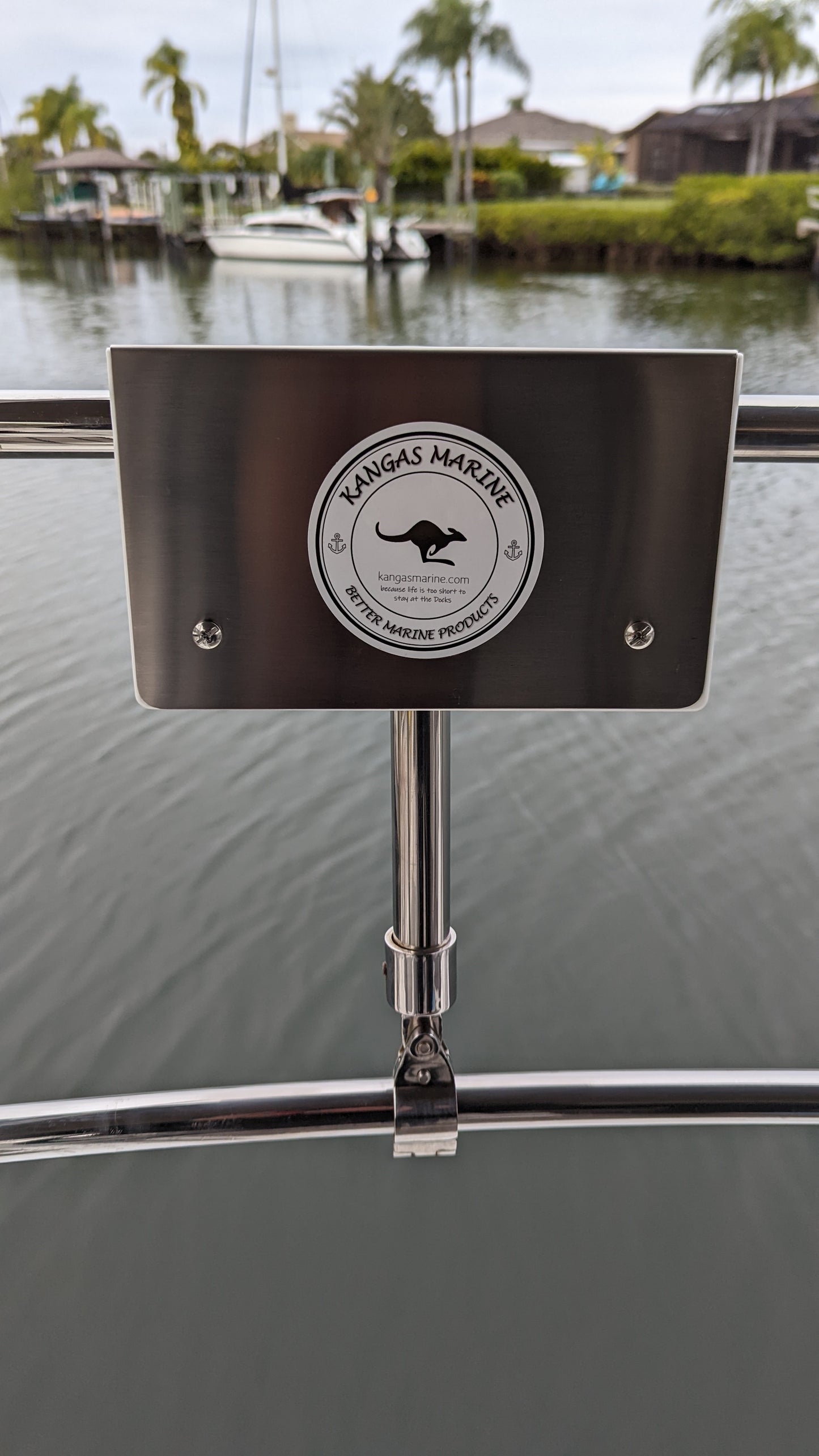 Marine outboard motor engine rail mounting bracket - Small – 1" rail – 1 inch rail